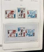 Olympische Spiele 1980 - postfrische Motivsammlung - in zwei KABE Klemmbindern