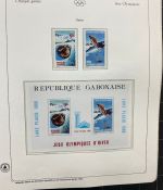 Olympische Spiele 1980 - postfrische Motivsammlung - in zwei KABE Klemmbindern