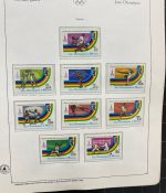 Olympische Spiele 1980 - postfrische Motivsammlung - in zwei KABE Klemmbindern