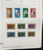 Olympische Spiele 1980 - postfrische Motivsammlung - in zwei KABE Klemmbindern