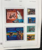 Olympische Spiele 1980 - postfrische Motivsammlung - in zwei KABE Klemmbindern