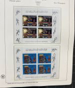 Olympische Spiele 1980 - postfrische Motivsammlung - in zwei KABE Klemmbindern