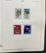 Olympische Spiele 1980 - postfrische Motivsammlung - in zwei KABE Klemmbindern