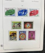 Olympische Spiele 1980 - postfrische Motivsammlung - in zwei KABE Klemmbindern