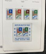 Olympische Spiele 1980 - postfrische Motivsammlung - in zwei KABE Klemmbindern