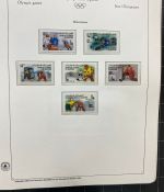 Olympische Spiele 1980 - postfrische Motivsammlung - in zwei KABE Klemmbindern