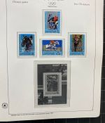 Olympische Spiele 1980 - postfrische Motivsammlung - in zwei KABE Klemmbindern