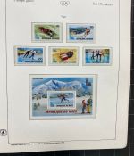Olympische Spiele 1980 - postfrische Motivsammlung - in zwei KABE Klemmbindern