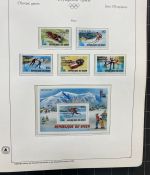 Olympische Spiele 1980 - postfrische Motivsammlung - in zwei KABE Klemmbindern