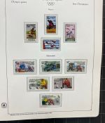Olympische Spiele 1980 - postfrische Motivsammlung - in zwei KABE Klemmbindern