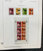 Olympische Spiele 1980 - postfrische Motivsammlung - in zwei KABE Klemmbindern