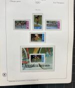 Olympische Spiele 1980 - postfrische Motivsammlung - in zwei KABE Klemmbindern