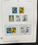 Olympische Spiele 1980 - postfrische Motivsammlung - in zwei KABE Klemmbindern