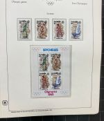 Olympische Spiele 1980 - postfrische Motivsammlung - in zwei KABE Klemmbindern