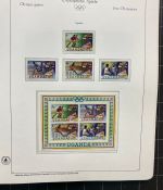 Olympische Spiele 1980 - postfrische Motivsammlung - in zwei KABE Klemmbindern