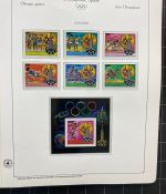 Olympische Spiele 1980 - postfrische Motivsammlung - in zwei KABE Klemmbindern