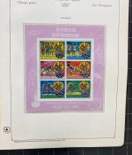 Olympische Spiele 1980 - postfrische Motivsammlung - in zwei KABE Klemmbindern
