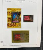Olympische Spiele 1980 - postfrische Motivsammlung - in zwei KABE Klemmbindern