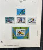 Olympische Spiele 1980 - postfrische Motivsammlung - in zwei KABE Klemmbindern