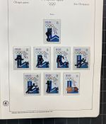 Olympische Spiele 1980 - postfrische Motivsammlung - in zwei KABE Klemmbindern