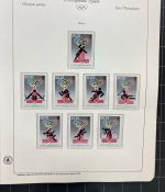 Olympische Spiele 1980 - postfrische Motivsammlung - in zwei KABE Klemmbindern