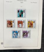 Olympische Spiele 1980 - postfrische Motivsammlung - in zwei KABE Klemmbindern