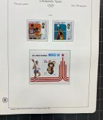 Olympische Spiele 1980 - postfrische Motivsammlung - in zwei KABE Klemmbindern