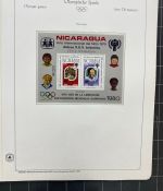 Olympische Spiele 1980 - postfrische Motivsammlung - in zwei KABE Klemmbindern