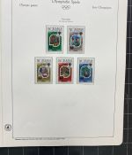 Olympische Spiele 1980 - postfrische Motivsammlung - in zwei KABE Klemmbindern