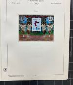 Olympische Spiele 1980 - postfrische Motivsammlung - in zwei KABE Klemmbindern