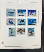 Olympische Spiele 1980 - postfrische Motivsammlung - in zwei KABE Klemmbindern
