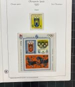 Olympische Spiele 1980 - postfrische Motivsammlung - in zwei KABE Klemmbindern