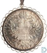 Maria Theresia Taler 1780 mit Fassung und Anhänger für Halskette