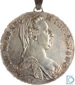 Maria Theresia Taler 1780 mit Anhänger in Silber für Halskette
