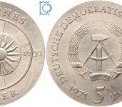 DDR 5 Mark 1971 - Johannes Kepler - stempelglanz - J.1534