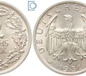 Deutsches Reich, 2 Mark 1931 D - Silber, J. 320, Weimarer Republik