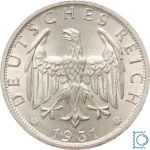 Deutsches Reich, 2 Mark 1931 D - Silber, J. 320, Weimarer Republik