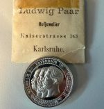 Preußen Medaille 1888 - Auf das Dreikaiserjahr vom Badisch Großherzoglichen Hofjuwelier Ludwig Paar