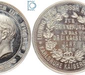 Preußen Medaille 1888 - Auf das Dreikaiserjahr vom Badisch Großherzoglichen Hofjuwelier Ludwig Paar