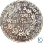 Preußen Medaille 1888 - Auf das Dreikaiserjahr vom Badisch Großherzoglichen Hofjuwelier Ludwig Paar