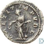 Denarius Elagabal 218-222 n. Chr., Providentia n.l. stehend