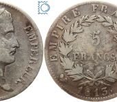 Frankreich 5 Francs 1813 L Bayonne - Napoleon I. 1804-1814, 1815