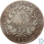 Frankreich 5 Francs 1813 L Bayonne - Napoleon I. 1804-1814, 1815