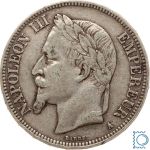 Frankreich 5 Francs 1867 A Paris - Napoleon III. 1861-1870