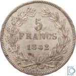 Frankreich 5 Francs 1842 W Lille - Charles X 1827-1830