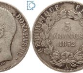 Frankreich 5 Francs 1852 A Paris - Louis-Napoléon Bonaparte