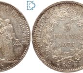 Frankreich 5 Francs 1875 A Paris - Herkules Hercule 3. Republik