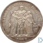 Frankreich 5 Francs 1875 A Paris - Herkules Hercule 3. Republik