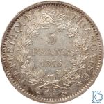 Frankreich 5 Francs 1875 A Paris - Herkules Hercule 3. Republik