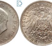 BAYERN, 3 Mark, König Ludwig III., 1914 D, Jg. 52